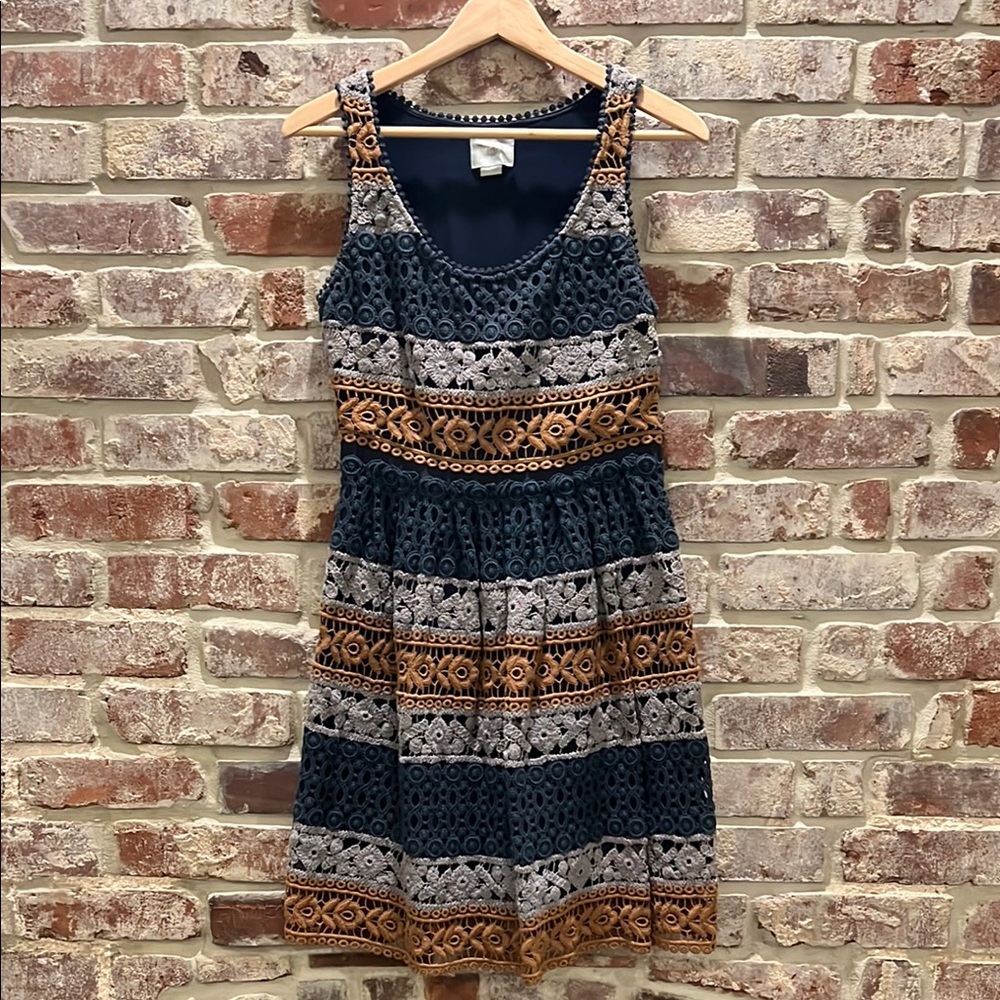 Maeve crocheted lined dress from Anthropologie - excellent condition